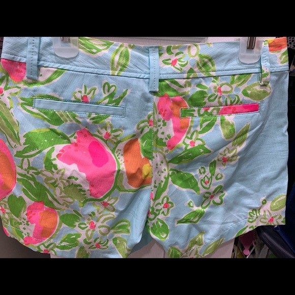 COPY - Lilly Pulitzer Callahan Pool Blue/Pink Sho… - Picture 2 of 4